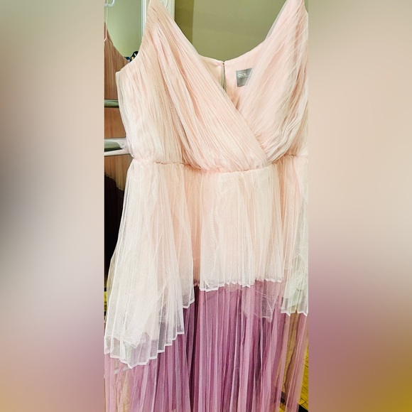 ASOS Curve Dresses & Skirts - Brand new Asos Net Dress with tulle net, pastel light pink n deep Magenta colour